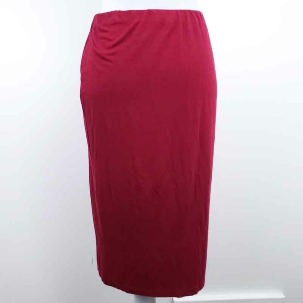 Bobeau Red Midi Skirt Jersey Medium Career, Boho, Comfortable Loungewear - Picture 3 of 4